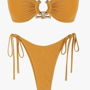 Elegant Gold Bikini Set